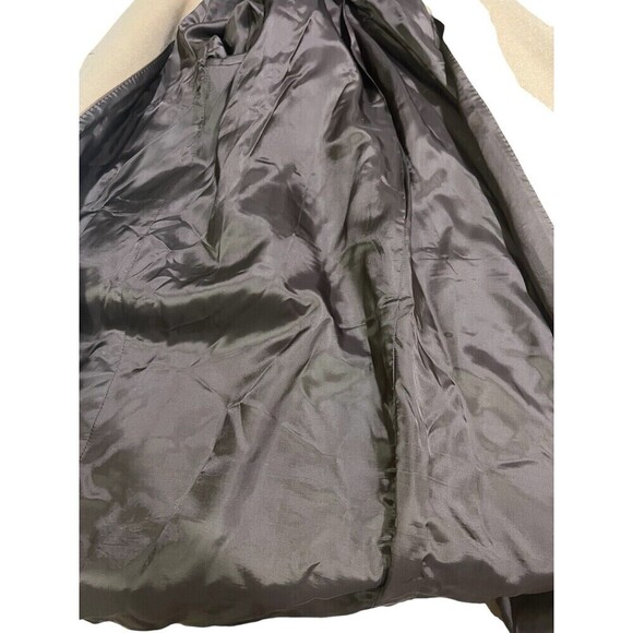 MASSIMO DUTTI Made In Romania  wool blend coat camel Size Medium Wide Arm - Picture 10 of 11